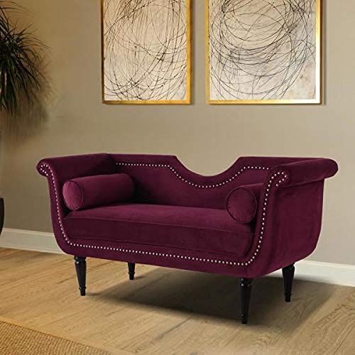 Rose Wood 2-Seater Settee Sofa Diwan Lounge Couch Sofa for Home and Living Room