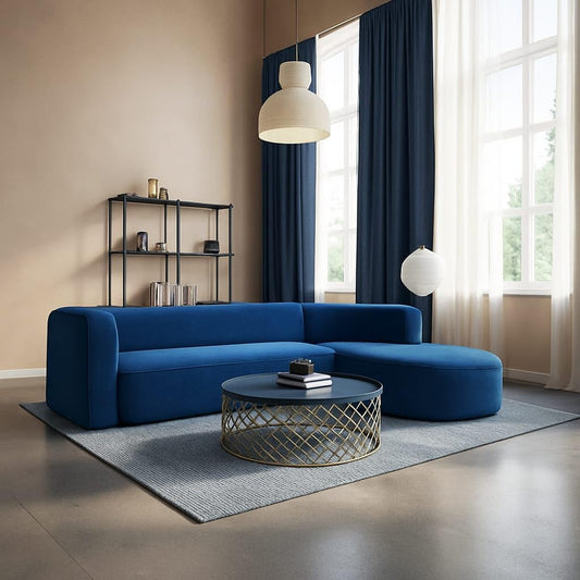 Modern 4 Seater Sofa,Comfortable or Relexable L-Shape Sofa for Living Room, Office, Bedroom, Hallways Furniture