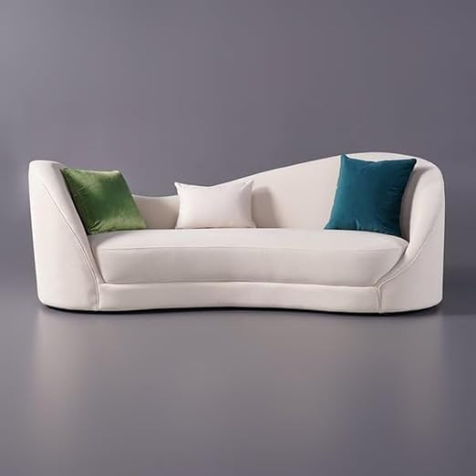 3 Seater Modern Round Back Sofa Comfortable and Relaxing Sofa in for Living Room, Bedroom, Hallways