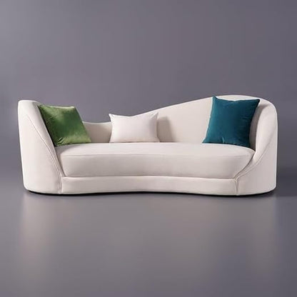 3 Seater Modern Round Back Sofa Comfortable and Relaxing Sofa in for Living Room, Bedroom, Hallways