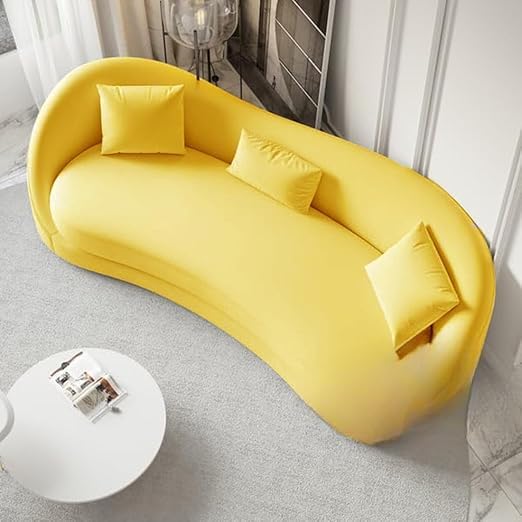 3 Seater Modern Round Back Sofa Comfortable and Relaxing Sofa in for Living Room, Bedroom, Hallways