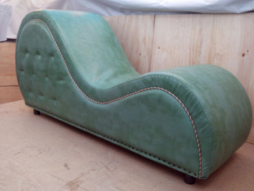 Love Seat Yoga Chaise Lounge Leatherette Button Tufted Couch for Living room, Garden,