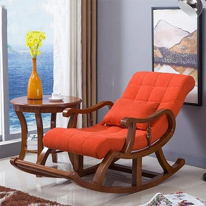 Sheesham wood rocking chair comfort for adults Arm chair for Bedroom , Office