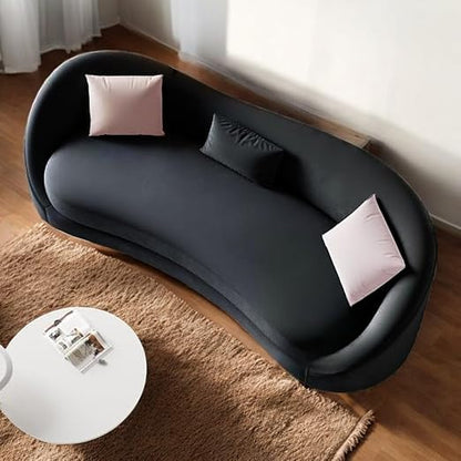 3 Seater Modern Round Back Sofa Comfortable and Relaxing Sofa in for Living Room, Bedroom, Hallways