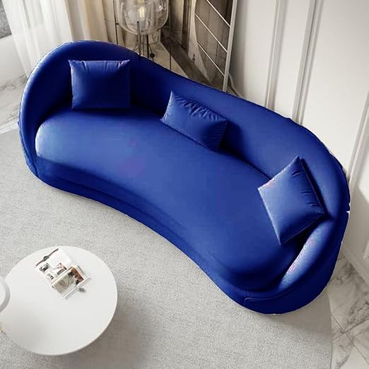 3 Seater Modern Round Back Sofa Comfortable and Relaxing Sofa in for Living Room, Bedroom, Hallways