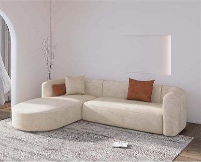 Modern 4 Seater Sofa,Comfortable or Relexable L-Shape Sofa for Living Room, Office, Bedroom, Hallways Furniture
