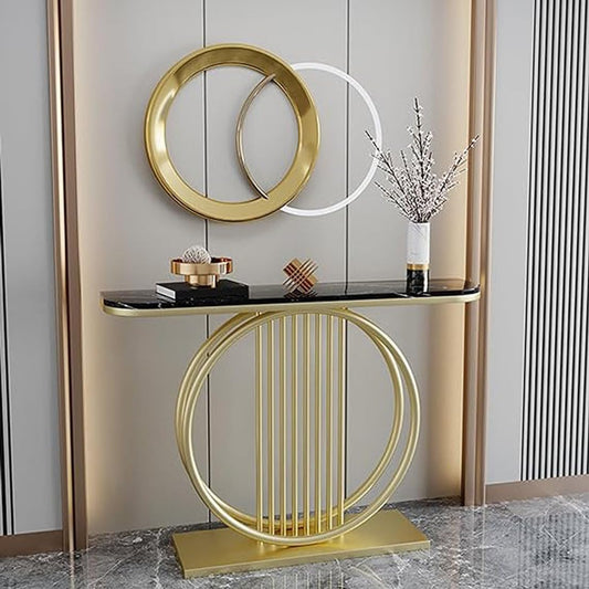 Luxury Console Table Modern Narrow Side Table Entrance Coffee Table for Living Room, Hallway