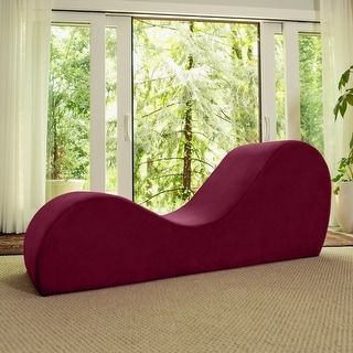Roosewood Love Seat Yoga Chaise Lounge Velvet Fabric Couch for Living room, Garden,