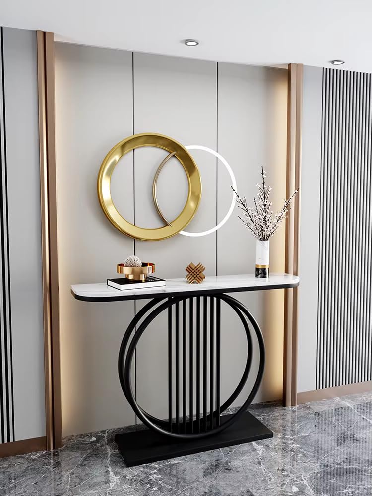 Luxury Console Table Modern Narrow Side Table Entrance Coffee Table for Living Room, Hallway
