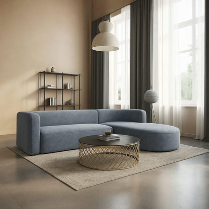Modern 4 Seater Sofa,Comfortable or Relexable L-Shape Sofa for Living Room, Office, Bedroom, Hallways Furniture