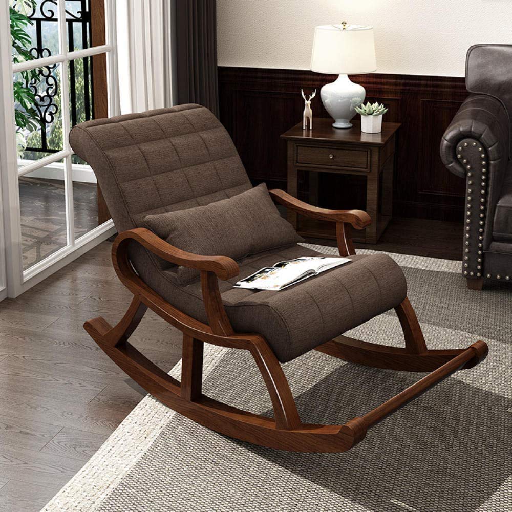 Sheesham wood rocking chair comfort for adults Arm chair for Bedroom , Office