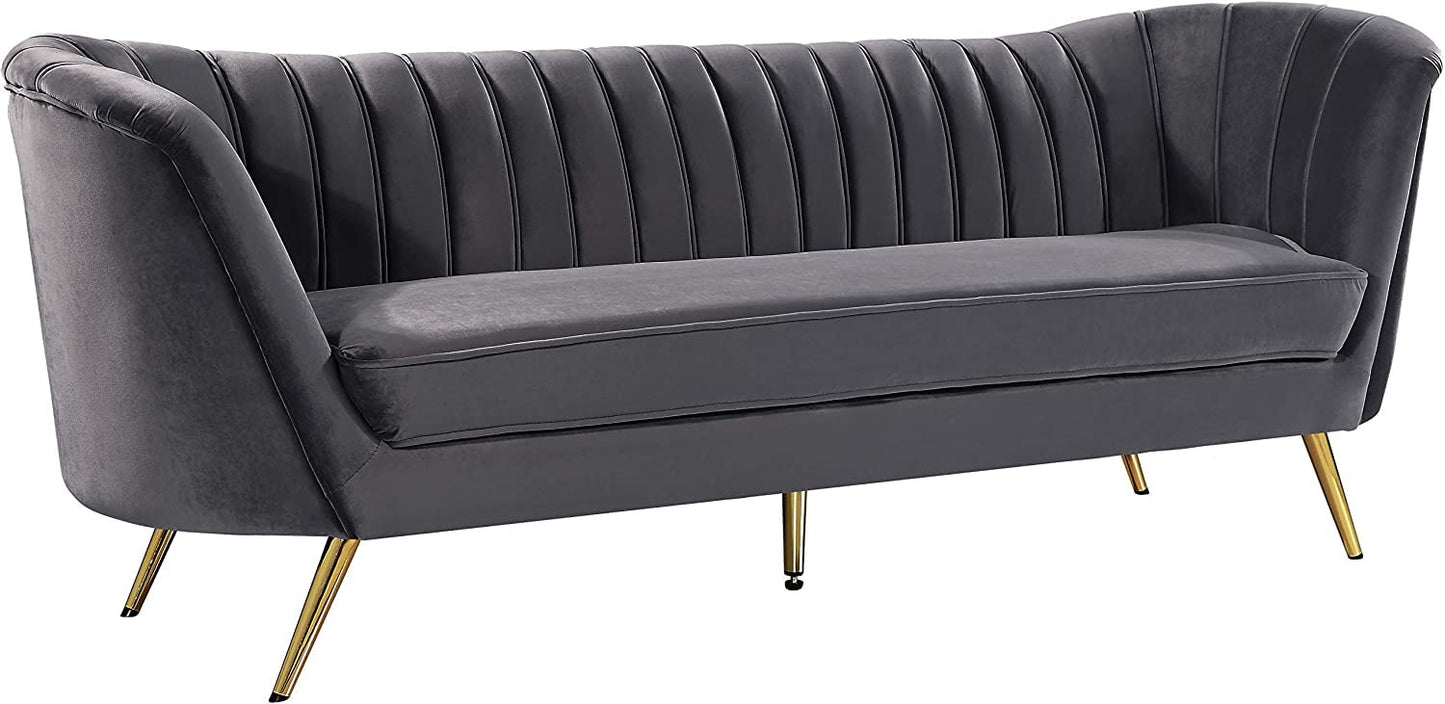 Velvet Fabric 3 Seater Chesterfield Sofa for Living Room & Office