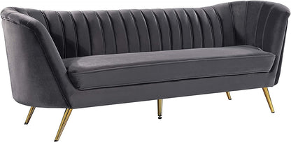 Velvet Fabric 3 Seater Chesterfield Sofa for Living Room & Office
