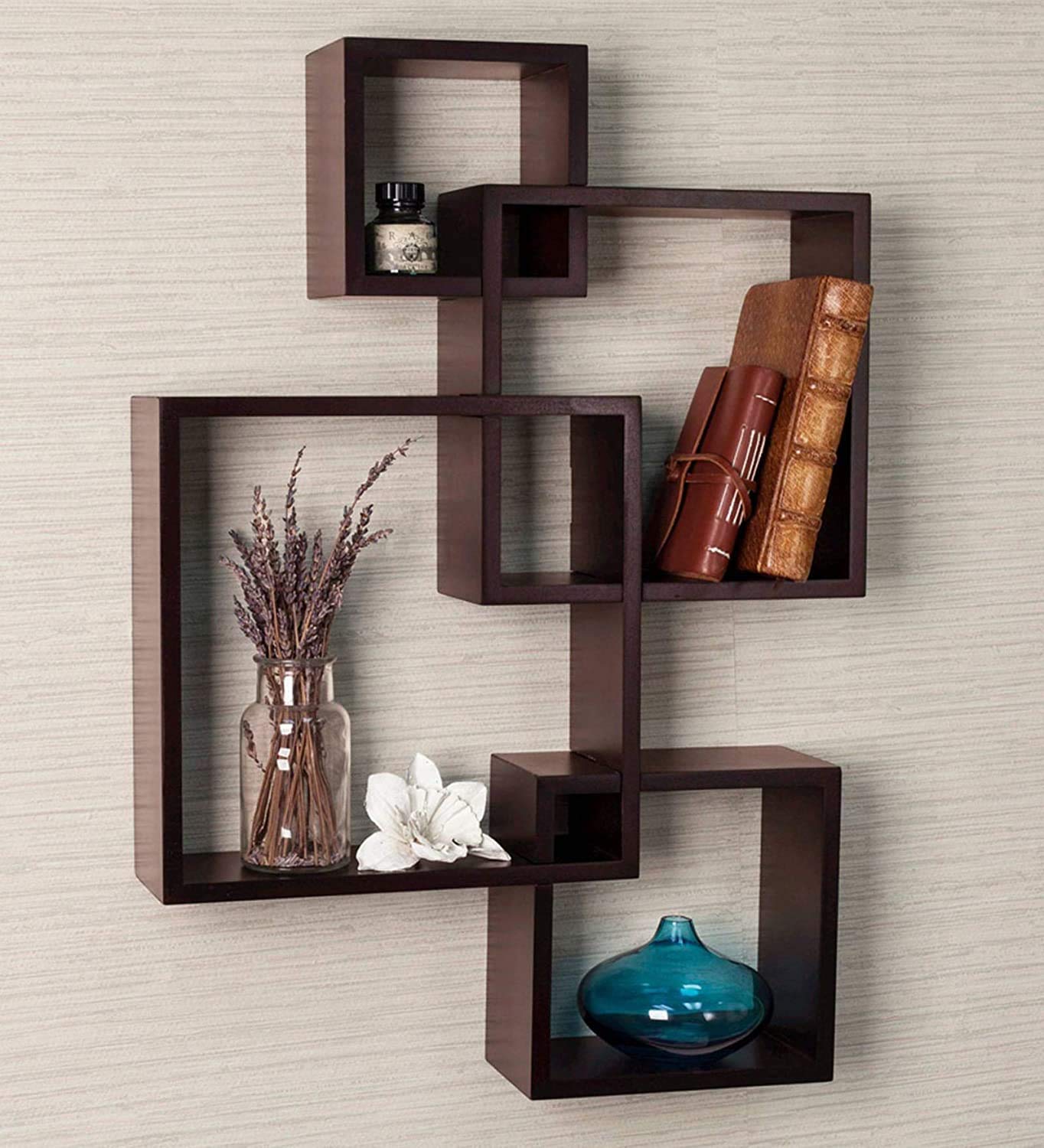 Intersecting Wall Shelves for Living Room & Wall Decoration Set of 4 ...