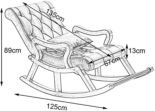 dimensions of rocking chair